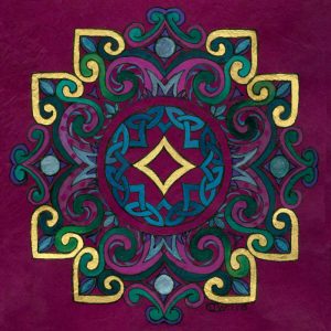 Fushia Heart Tapestry